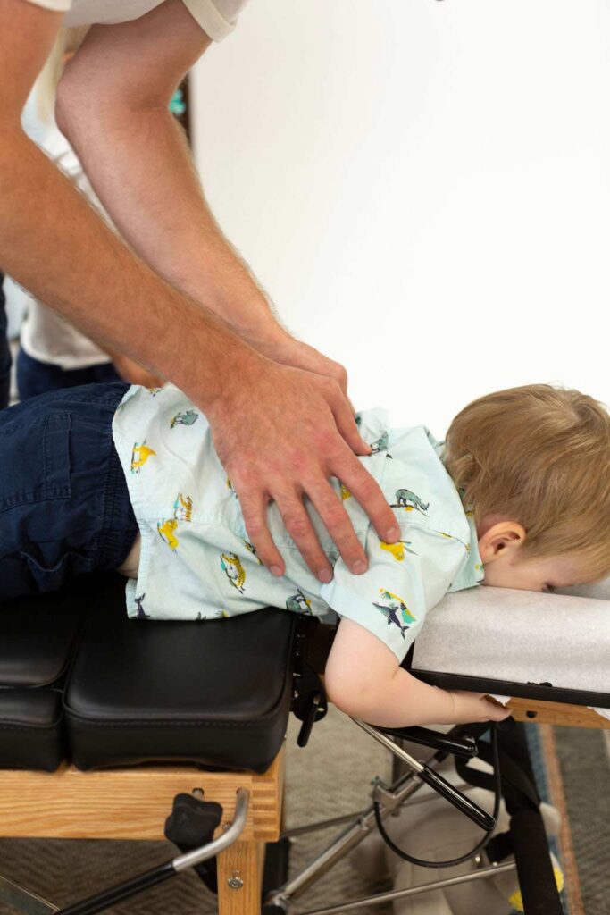 Dr. Gabe and kid - Lighthouse Chiropractic and Wellness